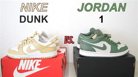 dunks vs jordan 1 low.